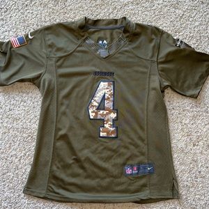 Women’s Dallas Cowboys Salute to Service Football Jersey #4 Prescott